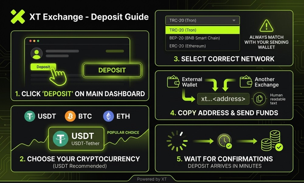 How deposit on XT