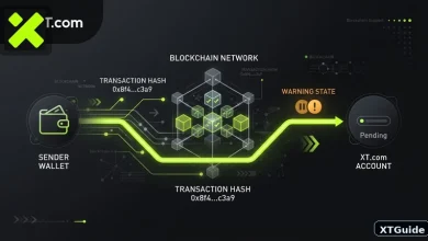 XT.com deposit not received troubleshooting with blockchain confirmation and transaction hash concept