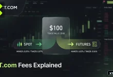 XT.com fees explained with a $100 spot versus futures trade cost comparison